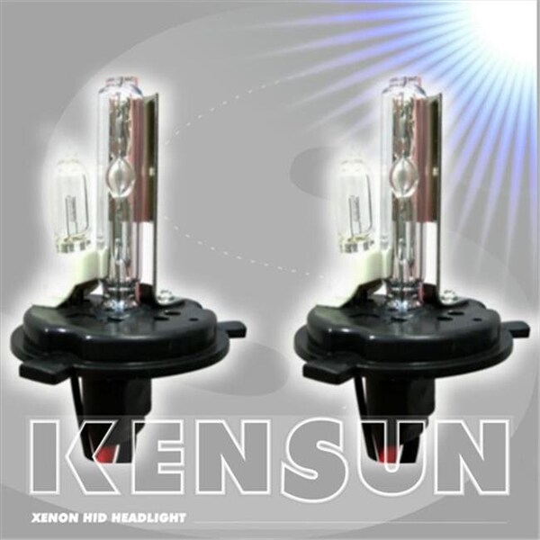 Kensun Kensun UN-K-Bulbs-H4 LH-6K HID Xenon Lo-Hi Halogen 6000K 35W AC Bulbs; Bright White UN-K-Bulbs-H4 LH-6K - main
